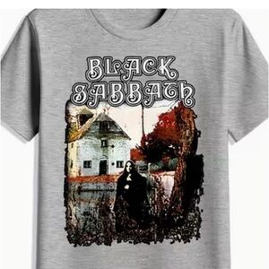 Black Sabbath Graphic Band T Shirt Gray Men’s XL Heavy Metal Tee